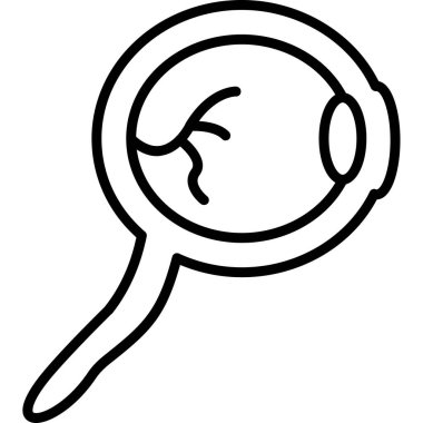 İnsan Kulağı Simgesi Vektör Özeti Çizimi