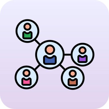 ağ vektör renk simgesi