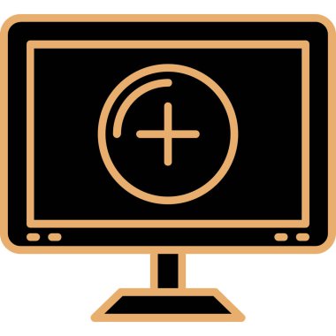 vektör lcd simgesi illüstrasyonu