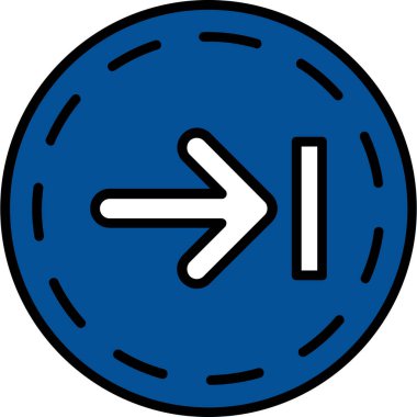 Yön ok simgesi. vektör illüstrasyonu