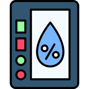 Su damlası. Web simgesi basit tasarım