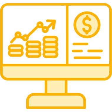 ticari analiz grafiği simgesi - taslak biçimi