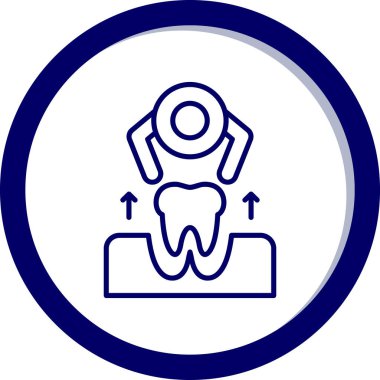 diş simgesi vektör illüstrasyonu