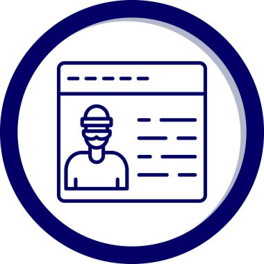 Belge simgesinin vektör illüstrasyonu