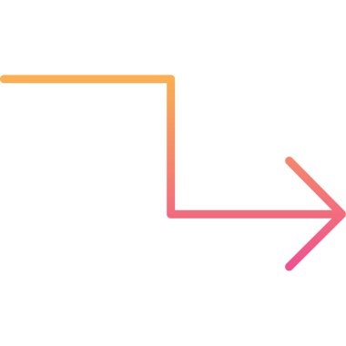 Sağ ok simgesi. Vektör çizim