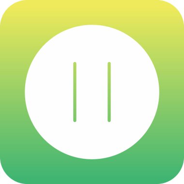 Beyaz arkaplanda vektör müzik düzlüğü simgesi