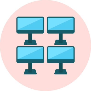 izleyici ikon vektör illüstrasyonu