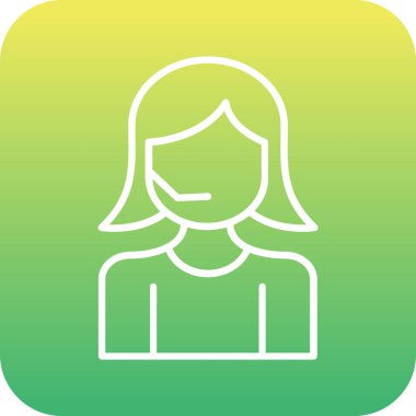 Uzun saçlı, yeşil tişörtlü güzel bir kadın.