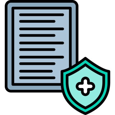 Belge. Web simgesi basit illüstrasyon