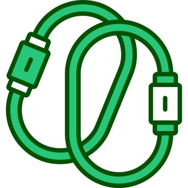 USB kablo ikonu. özet vektörü