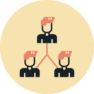 Bir grup insanın vektör çizimi