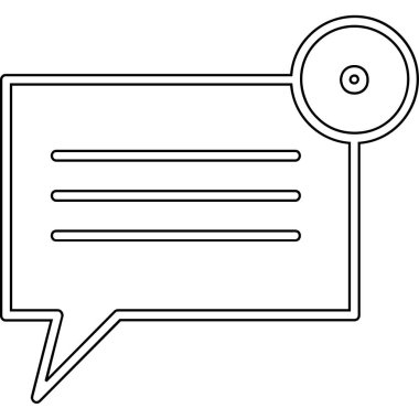 İleti balonu sohbet simgesi vektör illüstrasyon tasarımı