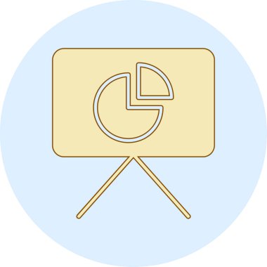 Ekranı olan modern bir tabletin vektör simgesi