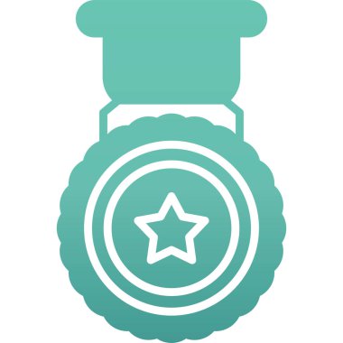 Mavi ve yeşil yuvarlak düğmenin vektör illüstrasyonu