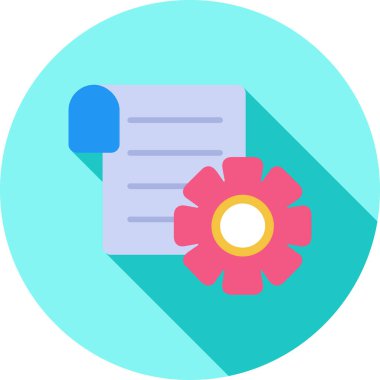 belge web simgesi, vektör illüstrasyonu