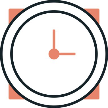 Saat simgesi vektör illüstrasyonu