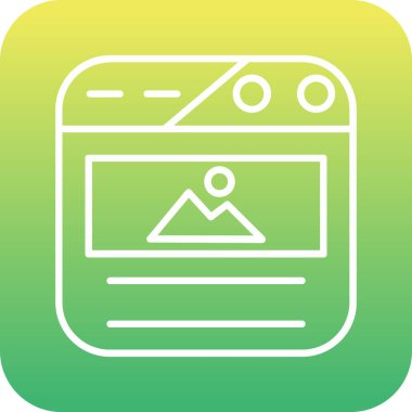 Benzersiz haber çizgisi vektör simgesi