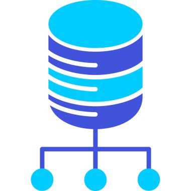 veritabanı. Web simgesi basit illüstrasyon