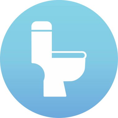 Tuvalet simgesinin vektör illüstrasyonu