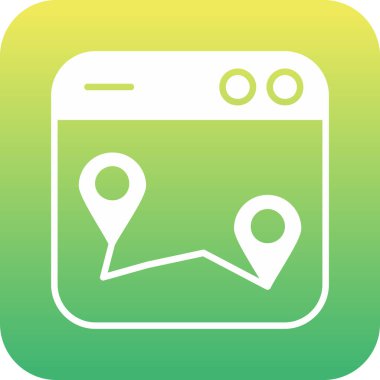 rozet biçiminde konum haritası simgesi