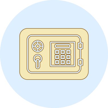 Güvenli simgenin vektör illüstrasyonu