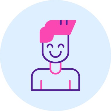 erkek avatar vektör simgesi