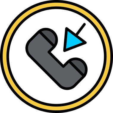 telefon arama iletişim simgesi - özet biçimi