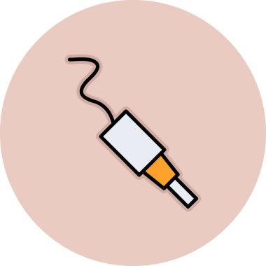 İzole edilmiş tek bir hapın vektör illüstrasyonu