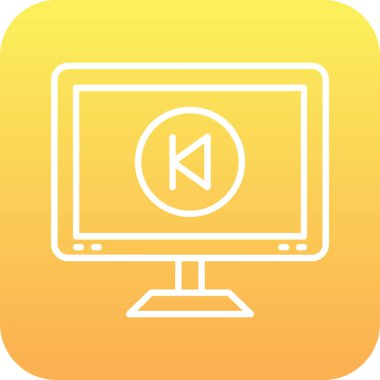 Bilgisayar Simgesi Soyut Arkaplanda İzole Edildi