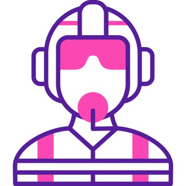 Modern simgenin vektör illüstrasyonu, robot vektörü