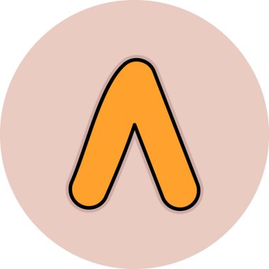 Dolu bir harfin simgesi - özet