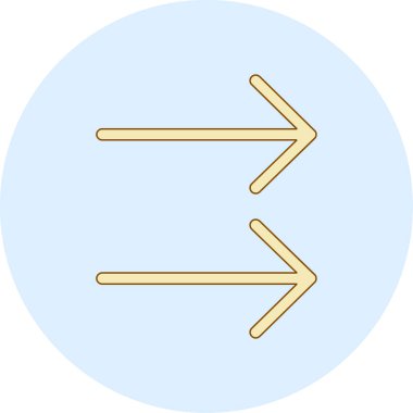 Oklar. Web simgesi basit illüstrasyon