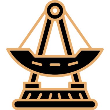 Gemi simgesi vektör illüstrasyonu