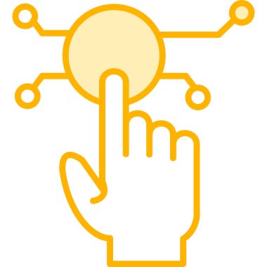 Simge vektör çizim dokunma