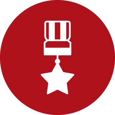 Rozet. Web simgesi basit tasarım