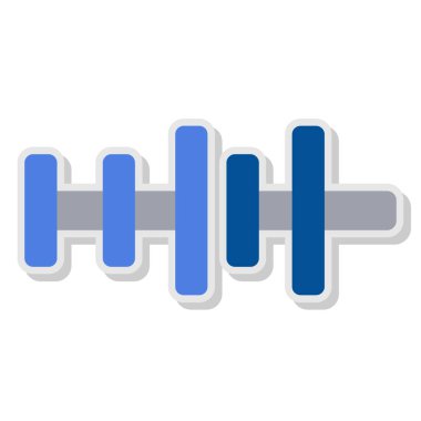 Ses eşitleyici. Web simgesi