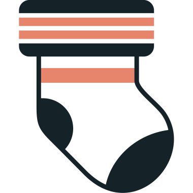 Noel çorapları. Basit illüstrasyon