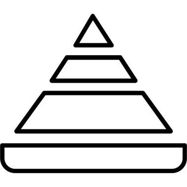 piramit piramit piramit simgesi ana hat vektörü. Piramit. denge piramidi