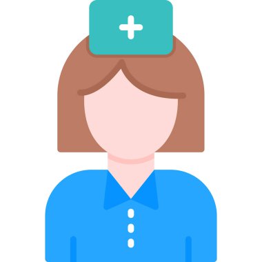 Doktor ikonu. vektör illüstrasyonu