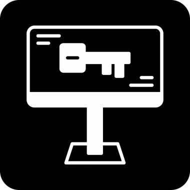 Bilgisayar. Web simgesi basit illüstrasyon