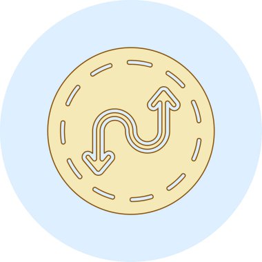 Çizgi film donutunun vektör çizimi