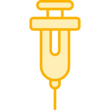 Bir şırınga simgesinin vektör çizimi