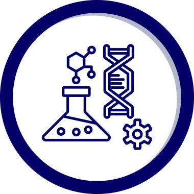 DNA mühendisliği vektör simgesi