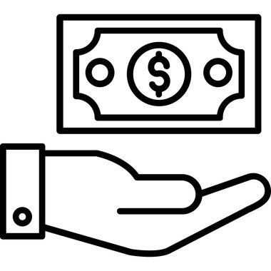 para ve finans hattı simgesi