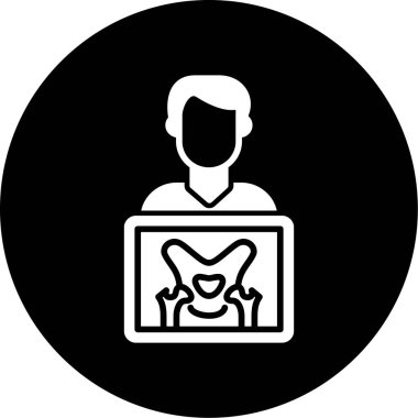 Bir doktor simgesinin vektör çizimi