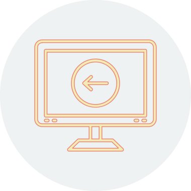 bilgisayar simgesi vektör illüstrasyonu