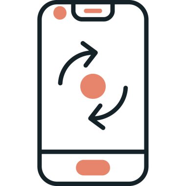 - Telefon. Web simgesi vektör illüstrasyonu