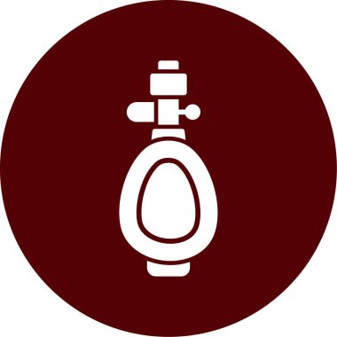 Bir benzin istasyonu simgesinin vektör illüstrasyonu