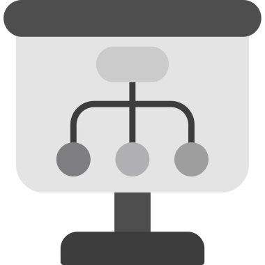 bilgisayar izleme simgesi ana hat biçiminde