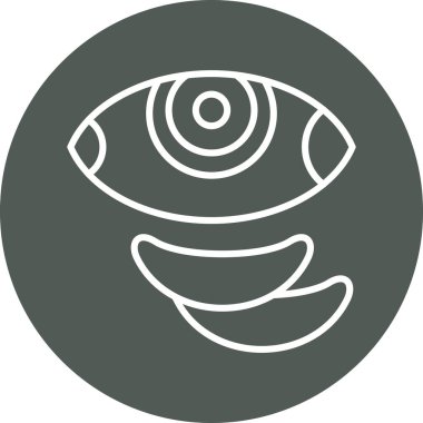 Göz. Web simgesi basit illüstrasyon